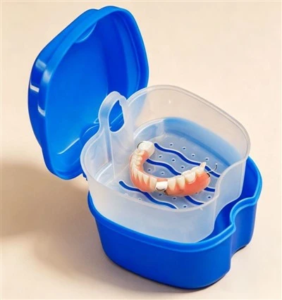 Contenidor de viatge per a pròtesis dentals